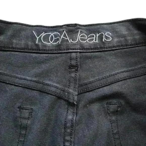 Yoga Jeans Emily Slim Jeans Washed Black High Rise Mom Fit Denim Women's 34 - Picture 8 of 16